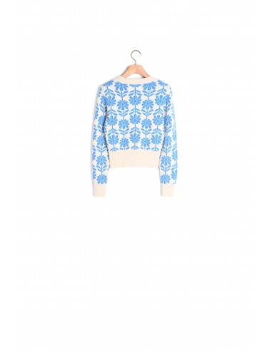 Pull en laine jacquard en stock