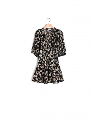 Robe courte en guipure motifs paisley s'inspire de l'anatomie humaine