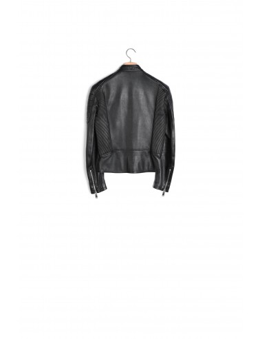 Blouson en cuir finitions matelassées online